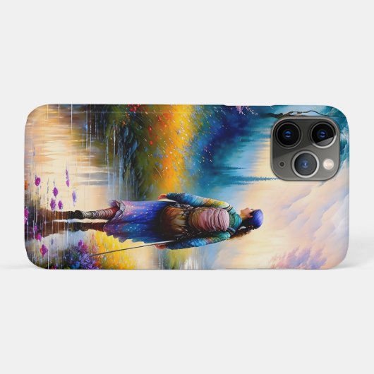 Een wandeling in de Bossen kunstwerk Case-Mate iPhone Case (Achterkant (horizontaal))