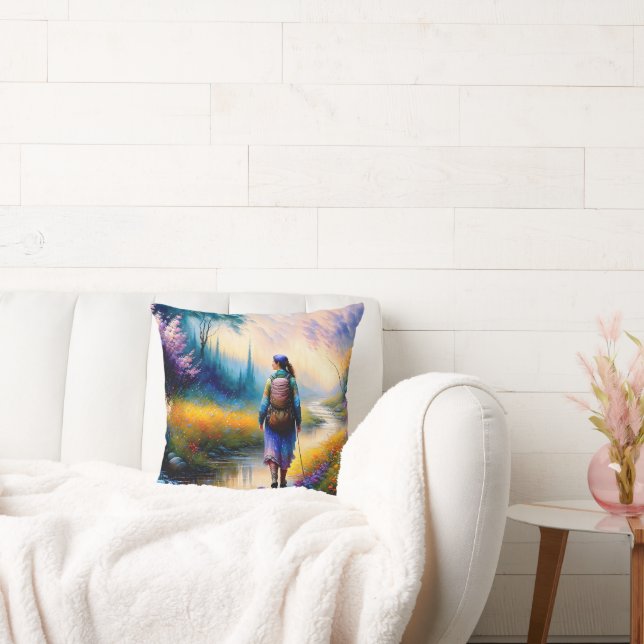 Een wandeling in de Bossen kunstwerk Kussen (Bank)