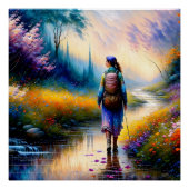 Een wandeling in de Bossen kunstwerk Perfect Poster (Voorkant)