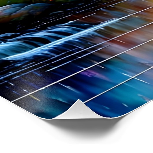 Een wandeling in de Bossen kunstwerk Perfect Poster (Hoek)