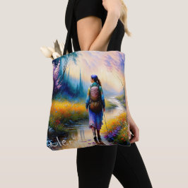 Een wandeling in de Bossen kunstwerk Tote Bag