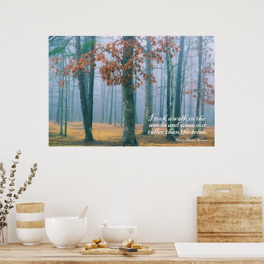 Een wandeling in de Bossen Poster (Keuken)