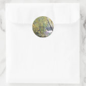 Een wandeling in de Bossen Ronde Sticker (Tas)