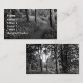 Een wandeling in de Bossen Visitekaartje (Voorkant / Achterkant)