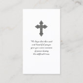 Een wandeling in de Lichte Serenity Prayer Kaart Visitekaartje (Achterkant)