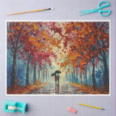 Een wandeling in de regen tissuepapier (Craft)