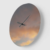 Een wandeling in de wolken 1 Acrylwandklok Grote Klok (Hoek)