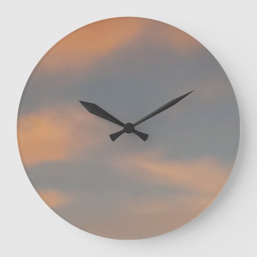 Een wandeling in de wolken 6 Roze wolken in een bl Grote Klok (Voorkant)