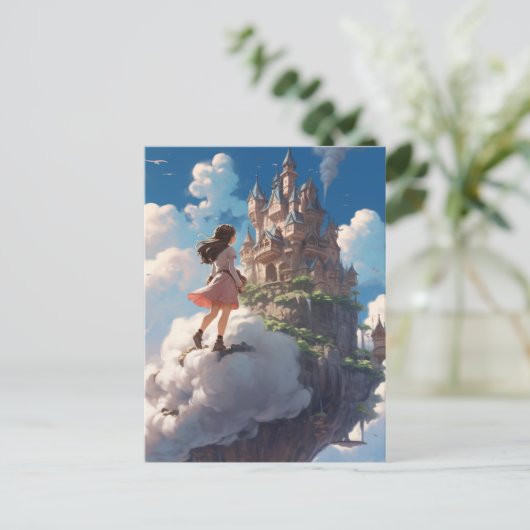 Een wandeling in de wolken briefkaart (Staand voorkant)