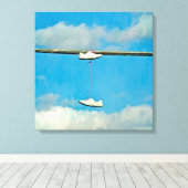 Een wandeling in de wolken canvas afdruk (Insitu (Houten vloer))