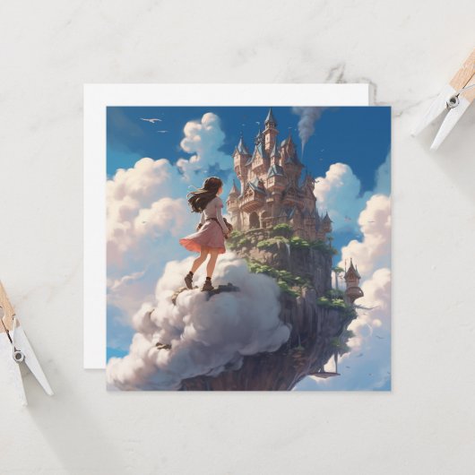 Een wandeling in de wolken kaart (Voorkant / Achterkant in situ)