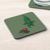 Een wandeling in de Woods Square Coaster Bier Onderzetter (Linkerzijde)
