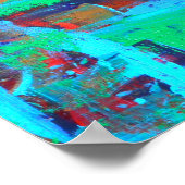 Een wandeling in de woud-Abstracte Wabi Sabi-kunst Poster (Hoek)