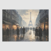 Een wandeling in een retro Parijs #1 - Decoupage - Tissuepapier (Voorkant)