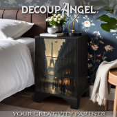 Een wandeling in een retro Parijs #2 - Decoupage - Tissuepapier