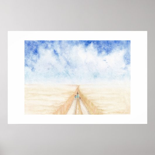 Een wandeling in een tarweveld poster (Voorkant)