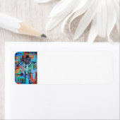 Een wandeling in het bos - Abstracte kunst Etiket (Insitu)