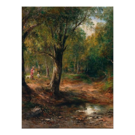 Een wandeling in het bos – Emil Barbarini Perfect Poster (Voorkant)