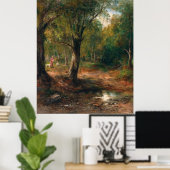 Een wandeling in het bos – Emil Barbarini Poster (Thuiskantoor)