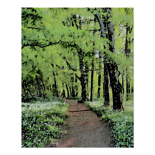 Een wandeling in het bos perfect poster (Voorkant)