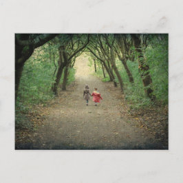 Een wandeling in het Briefkaart van het park