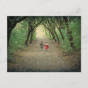 Een wandeling in het Briefkaart van het park