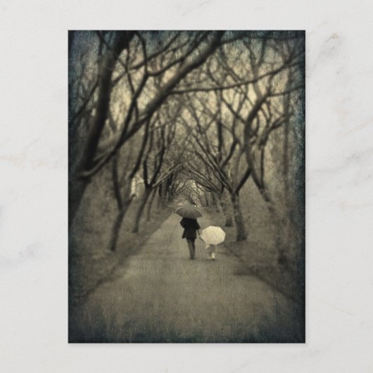 Een wandeling in het Briefkaart van het park (Voorkant)