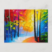 Een wandeling in het park briefkaart (Voorkant)