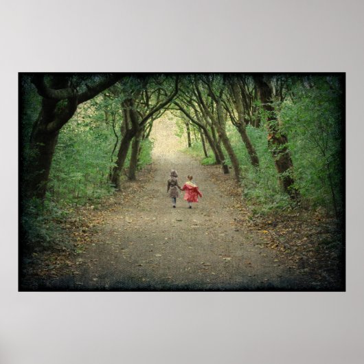 Een wandeling in het Poster van het park (Voorkant)