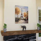 Een wandeling in Paris Canvas Poster Print