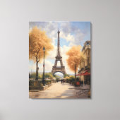 Een wandeling in Paris Canvas Poster Print (Voorkant)