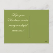 Een wandeling langs Christmas Memory Lane Feestdagenkaart (Achterkant)