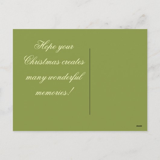 Een wandeling langs Christmas Memory Lane Feestdagenkaart (Achterkant)