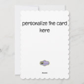 Een wandeling langs de ingang van het boerderij feestdagenkaart (Achterkant)