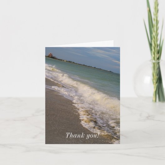 Een wandeling langs St Pete Beach Dank je Bedankkaart (Voorkant)