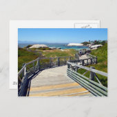 Een wandeling naar Boulders Beach, Zuid-Afrika Briefkaart (Voorkant / Achterkant)