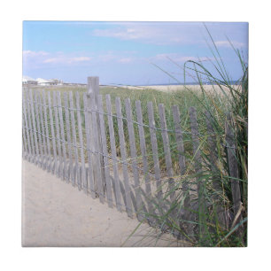 Een wandeling naar de strand tegeltje