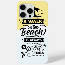 Een wandeling op het strand is altijd een goed ide iPhone 15 pro max hoesje
