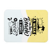 Een wandeling op het strand is altijd een goed ide magneet (Horizontaal)