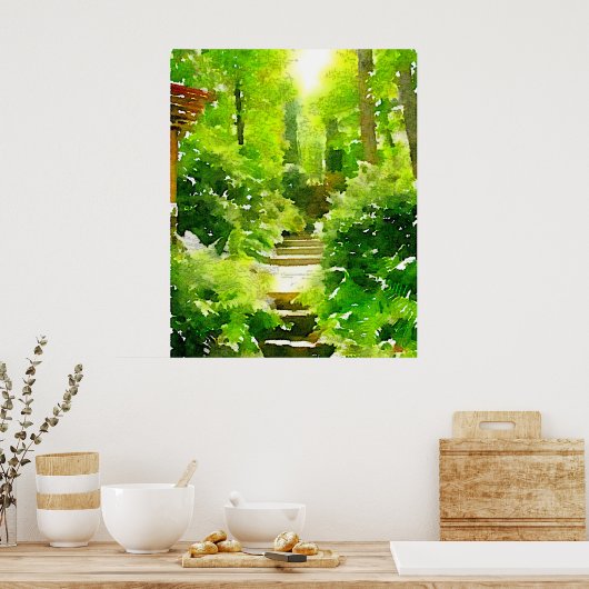Een wandeling tussen de Ferns Poster (Keuken)