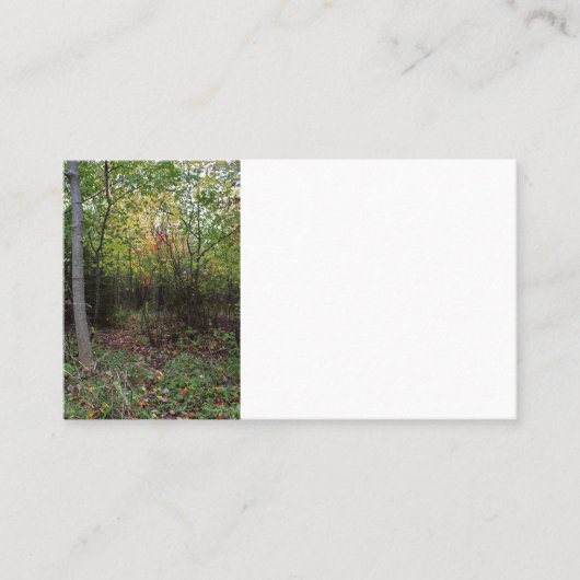 Een wandeling van de Herfst Visitekaartje (Voorkant)