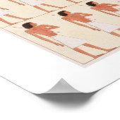 Een wandschilderij in Beni Hasan die de bewegende Poster (Hoek)