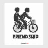 Een wandtapijt van vriendschap: Draad van vertrouw Sticker (Vel)