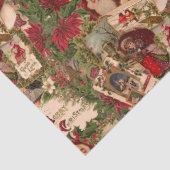 Een warboel van victoriaanse kerstkaarten tissuepapier (Detail)