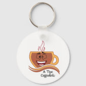 Een Ware Coffeeverknoeide Sleutelhanger (Voorkant)