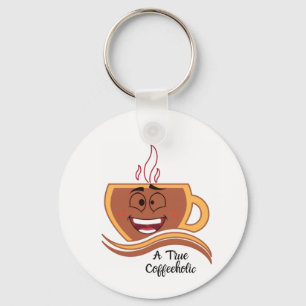 Een Ware Coffeeverknoeide Sleutelhanger