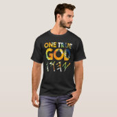 Eén ware god Yhwh Hebrew T-shirt (Voorkant volledig)