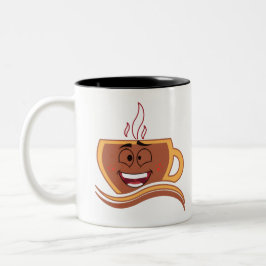 Een ware koffieverslaafde tweekleurige koffiemok