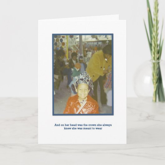 Een ware Koningin Kaart (Voorkant)