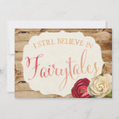 Een ware liefde verhaal bruiloft uitnodiging (Achterkant)